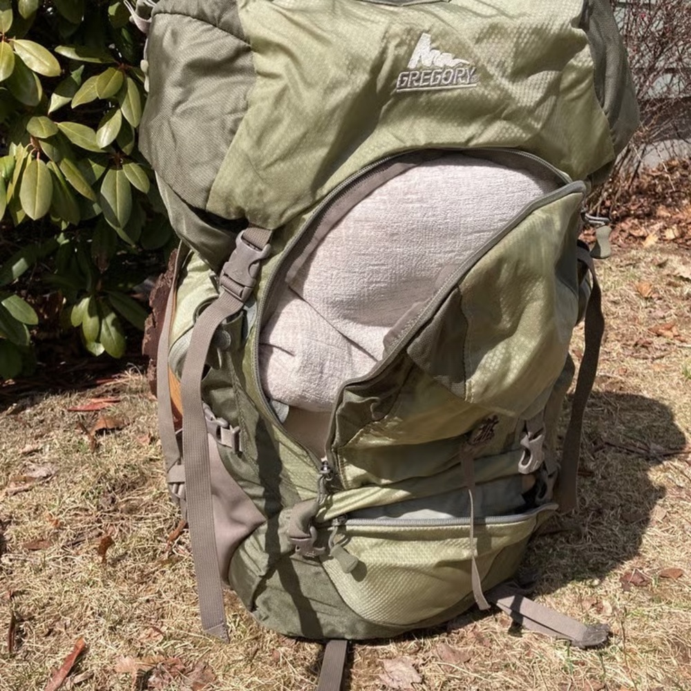 Gregory Olive Green/Taupe Hiking Backpack View 3